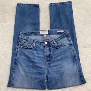 Frame Women's Blue Cotton Le Nouveau Straight Leg Jeans Size 25 x 25"